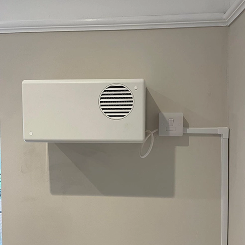 PIV unit installed on a freshly decorated wall.